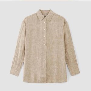 Everlane Light Brown Linen Shirt